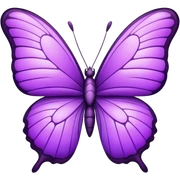 Purple butterfly sticker