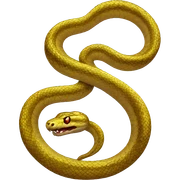 shiny snake sticker