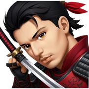Fierce Samurai sticker