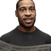 smiling boy with newspaper sticker