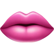 Pink kiss sticker