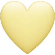 Pastel yellow heart  sticker