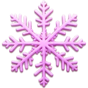 Pink snowflake sticker