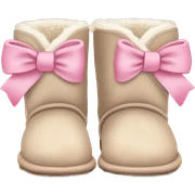 Uggs with baby pink bows sticker