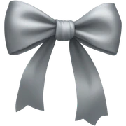 gray bow sticker
