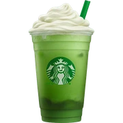 A matcha iced Starbucks drink  sticker