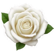 White rose sticker