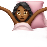 Girl in the bed sticker