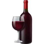 Red wine sticker