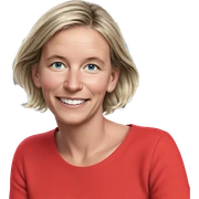 smiling girl with blue eyes sticker