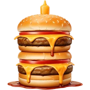 Food eating food  sticker