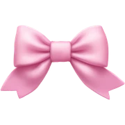 baby pink bow sticker
