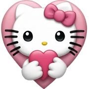 hello kitty heart sticker