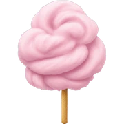 beige cotton candy sticker
