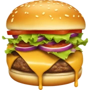 Juicy burger sticker