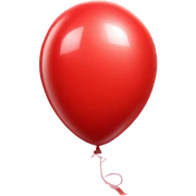 Red balloon sticker