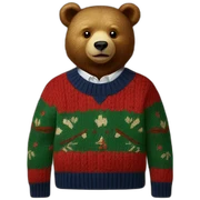 ralph lauren bear sweater sticker