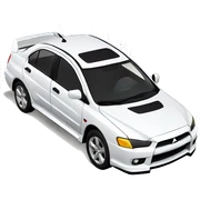 Mitsubishi lancer sticker