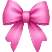 Pink bow  sticker