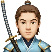 Elegant Samurai sticker