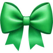 green bow sticker