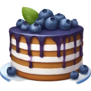 Blueberry cake sticker