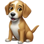 dog on ice sticker