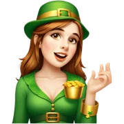 Celebratory Leprechaun sticker