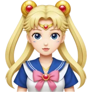 Sailor moon in a Japanese  sticker