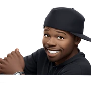 smiling boy in hat sticker