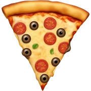 Poop emoji pizza sticker