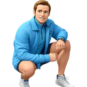 boy in blue jacket outdoors sticker