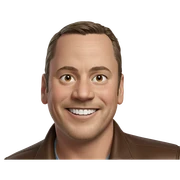 smiling boy in brown jacket sticker