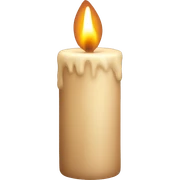 Beige asthetic candle  sticker