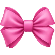Pink bow sticker