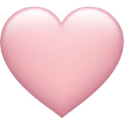 Light pink heart sticker