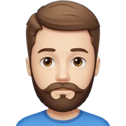 bearded boy under blue sky sticker
