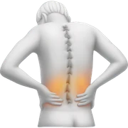 Back pain sticker