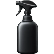  Black spray bottle  sticker