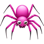pink spider sticker