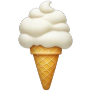 White ice-cream sticker