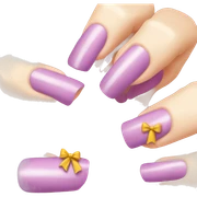 Nails with bows sticker