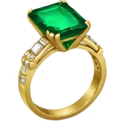 emerald gold ring sticker