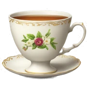 British tea cup sticker