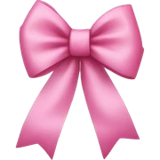pink bow sticker