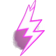 pink lightning  sticker