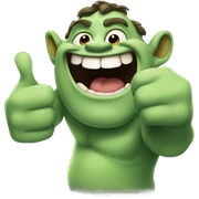 Shrek thumbs up sticker