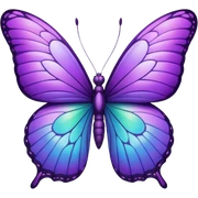 Purple butterfly sticker