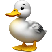 Duck with gold chain sticker