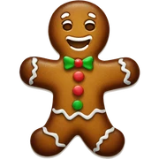 gingerbread man sticker